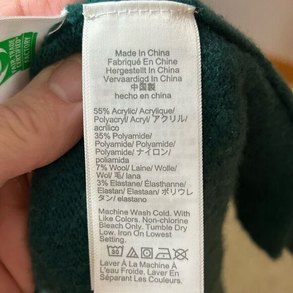 J. Crew Factory green crewneck wool blend sweater size XS NEW‎ - Picture 5 of 7